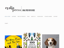 Tablet Screenshot of etaliapress.com